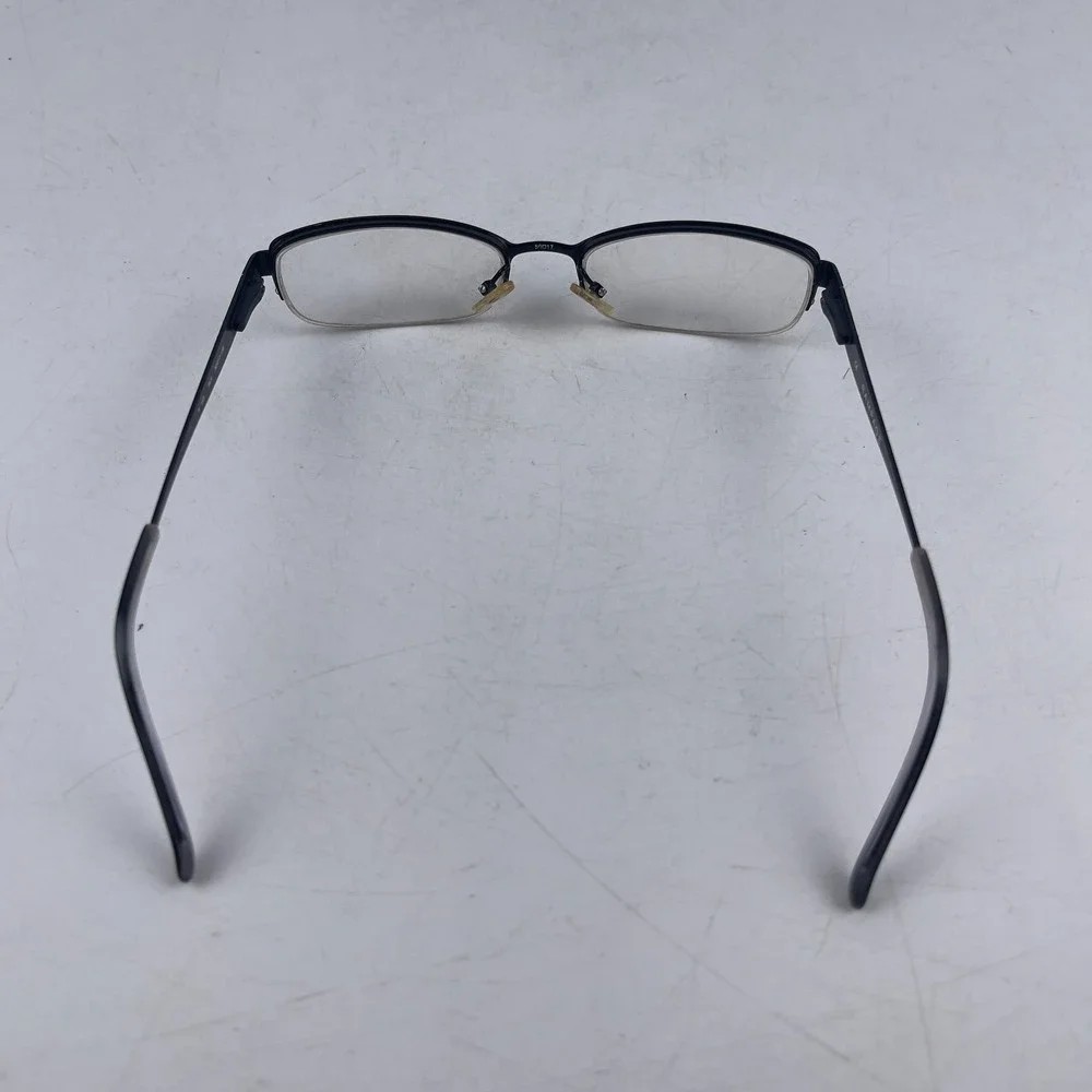 Rampage R 123 Women Eyeglasses Frame Black Metal Rectangle Half Rim 50-17-135 mm